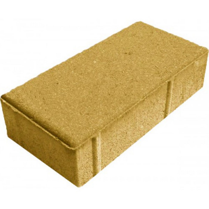 Брусчатка тротуарная 200х100х40 Желтый
