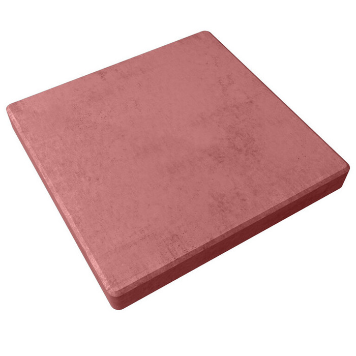 Квадратная тротуарная плитка 330х330х70 Красный
